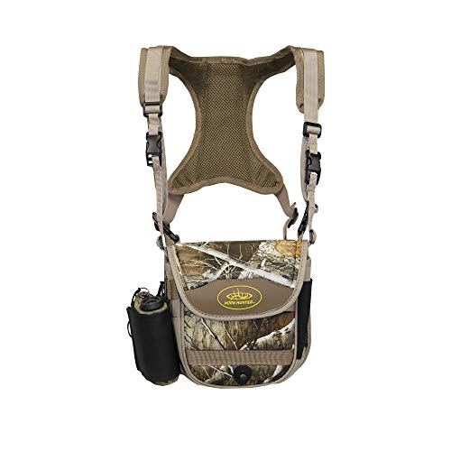 Bino Hub Hunting Adjustable Binocular Straps Harness Chest Pack with Range Wrap & Range Lock Included for Bow Hunting