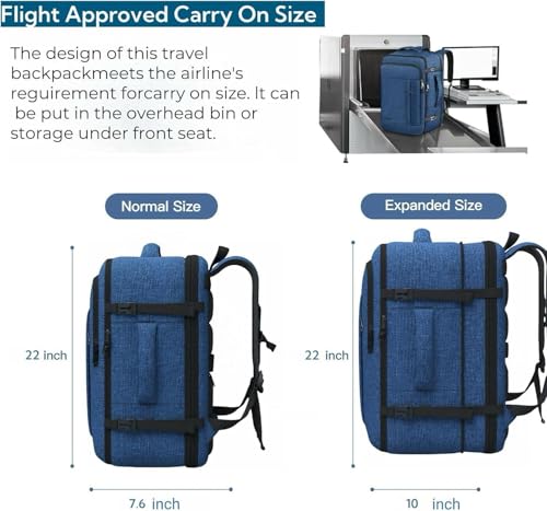 55L Extra Large Travel Backpack for Men