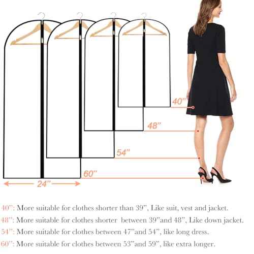 Garment Bags for Hanging Clothes (12 Count)