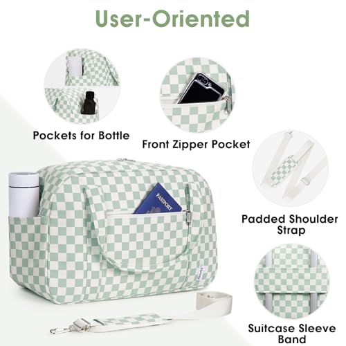 18" Carry on Bag Underseat for Airplane with Wet Pocket Frontier Airlines Personal Item Bag Travel Duffel Bag Small Gym Bag Weekender Overnight for Women and Men