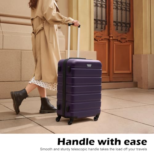 Luggage Set Lightweight Durable Hardshell (3 Count)