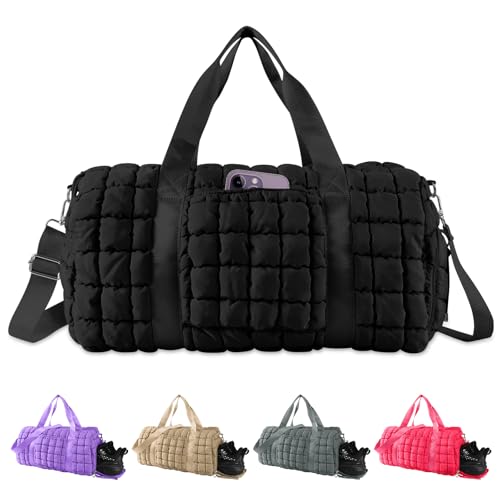 Quilted Travel Duffle Bag Gym Bag for Women