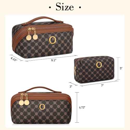 Initial Makeup Bag Personalized Gift for Women Teen Girls