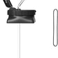 Collapsible Water Bottles caps for Travel Gym Hiking Camping (Upgrade Straw Black Cap) Note:Not applicable to bottles of Upgrade Type2/Type3 bottles