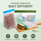 re) zip Reusable Stand-Up Snack Bags, Leakproof, 8 oz, 5-Pack, Multicolor