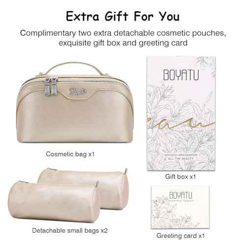 Travel Makeup Bag Organizer Cosmetic Bag (3 Count)