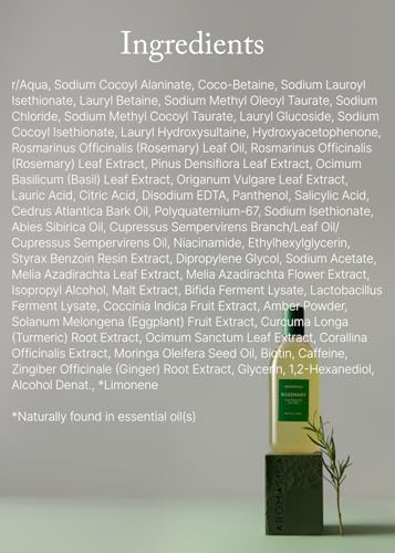 Rosemary Scalp Scaling Shampoo for Hair Growth (13.53 Fl Oz)