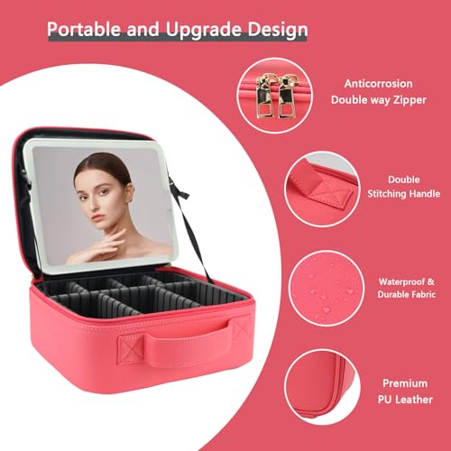Makeup Bag with Led Mirror