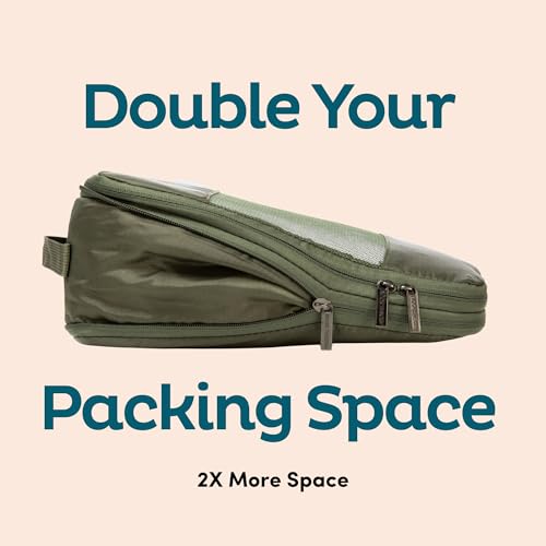 6 Pack Large Compression Packing Cubes for Travel (6 Count)