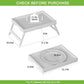 Bamboo Bed Tray Tables with Folding Legs (4 Count)