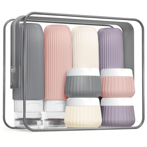 Travel Bottles for Toiletries 8 Pack (8 Count)