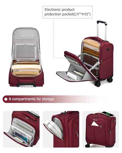 Underseat Carry On Luggage with Wheels