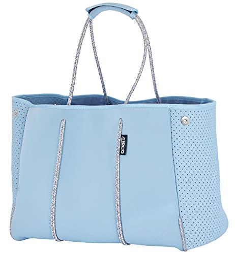 Neoprene Multipurpose Beach Bag Tote with Inner Zipper Pocket