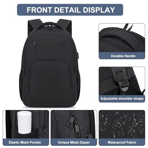 Black Backpack for School