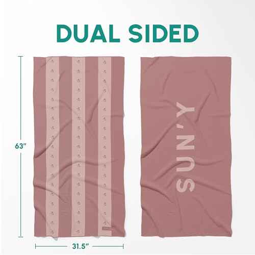 Waffle Microfiber Beach Towel