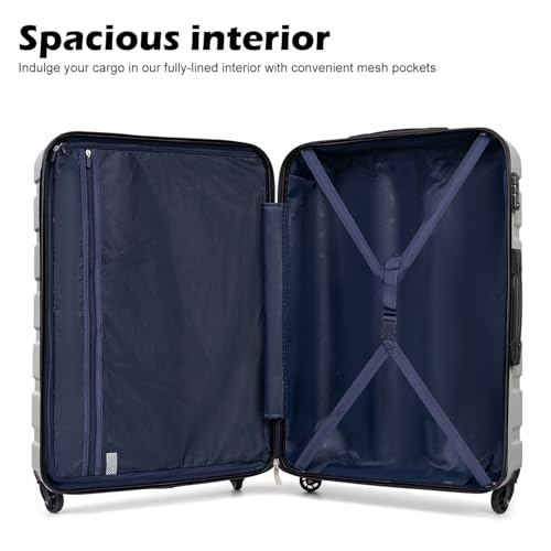 Luggage Set Lightweight Durable Hardshell (3 Count)