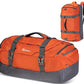 Convertible Duffel Backpack Weekender Gym Bag Orange 55L