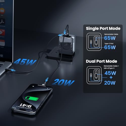 FlexLine 65W for Retractable Wall Charger