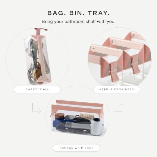 Parcel Clear Travel Kit with Zipperless Magnetic Closure