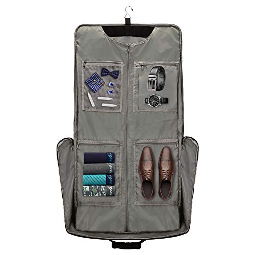 Carry On Garment Bag for Hanging Suits with Shoulder Strap
