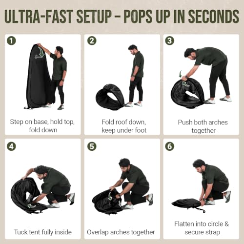 Pop Up Shower Tent for Camping Essentials