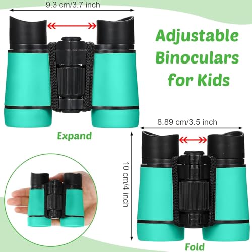 16 Set Kids Binoculars Bulk Shockproof Folding for Kids (16 Count)