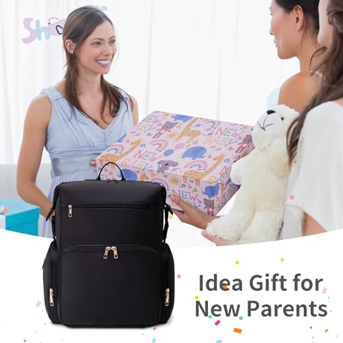 Neoprene Diaper Bag Backpack with Changing Pad