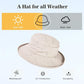 Women's Waterproof UPF 50+ Wide Brim Packable Rain Hat