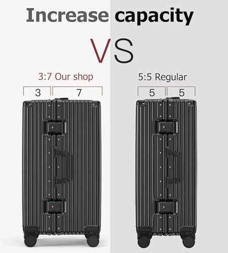 Super Large Aluminum Frame Checked Luggage
