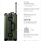 21 Inch Zipperless Carry On Luggage
