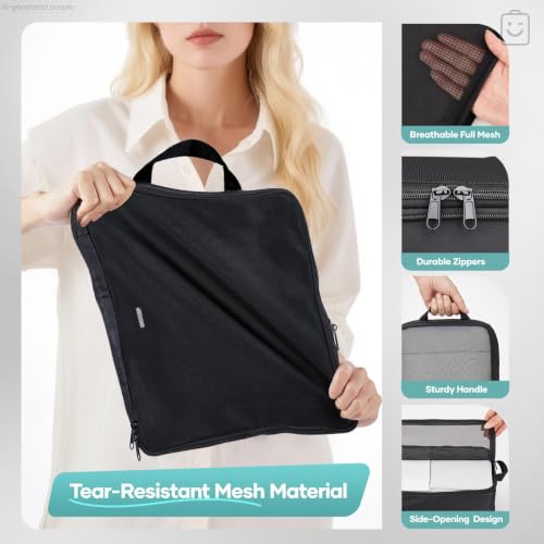 11 Set Compression Packing Cubes Garment Bags for Travel Essentials (11 Count)