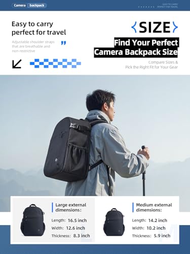 Compact Camera Backpack for DSLR