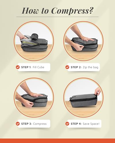 Space Saving Compression Packing Cubes 6 (6 Count)