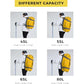 Duffel Backpack Gym Bag with Shoe Compartment Yellow 55L