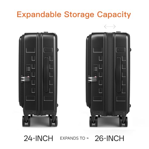 Expandable Lightweight PC Hard Shell Suitcase