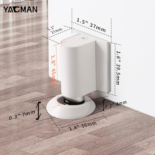 2 Pack Magnetic Door Stopper Floor Mount (2 Count)