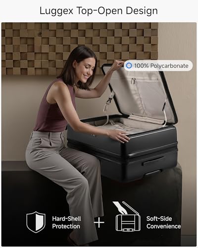 Checked Top Opening Suitcase Bundle