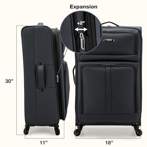 Anzio Softside Expandable Luggage with Spinner Wheels