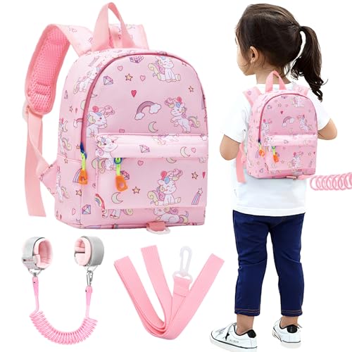 Toddler Backpack Leash with Anti Lost Wrist Link