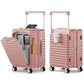 Expandable 20 Inch Carry on Luggage with Front Pocket