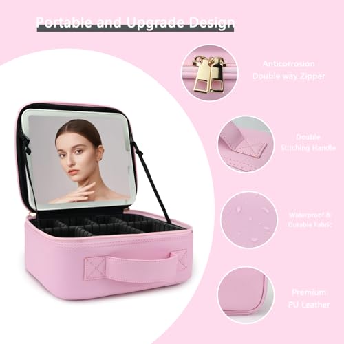 Makeup Bag with Led Mirror