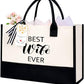 Initial Tote Bag