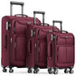 Luggage Sets 3 Piece Softside Expandable Durable Suitcase Sets (3 Count)