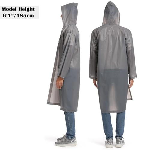 2 Pack Portable EVA Raincoats for Adults (2 Count)