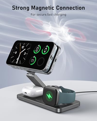3 in 1 Wireless Charging Station for Apple MagSafe Charger