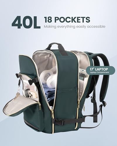 40L Travel Backpack Flight Approved Carry on Backpack