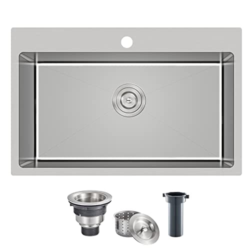 28×20 Inch Drop In SUS 304 Kitchen Sink