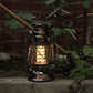 LED Vintage Lantern Metal Hanging Hurricane 12 LED Dimmer Switch Warm White Battery Operated Lantern Power Outage Indoor Camping Lighting Outdoor Brooklyn Decoration