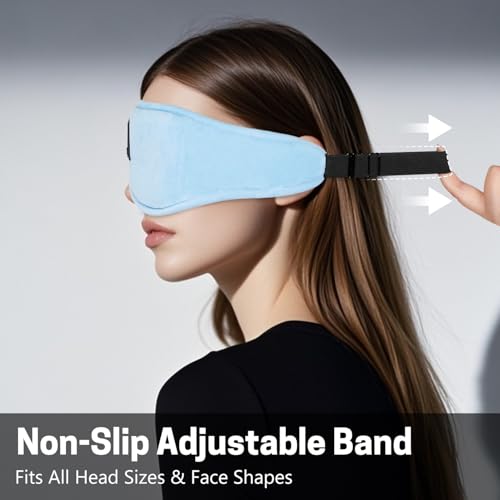Sleep Mask with Bluetooth Headphones 3D Contour Sleeping Headphones 5.4 Wireless Bluetooth