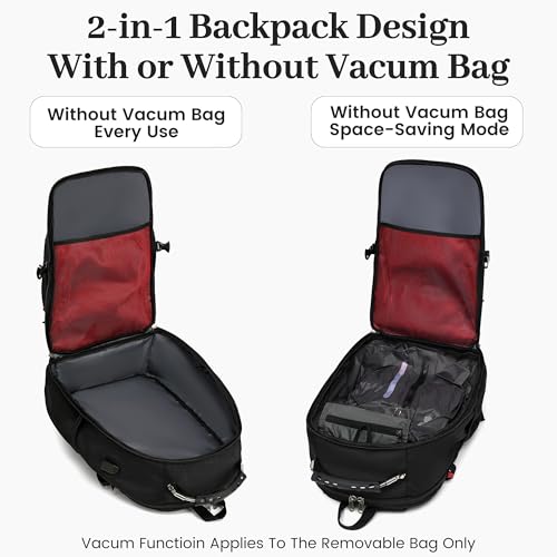 Vacuum Seal Backpack for Travel with Pump